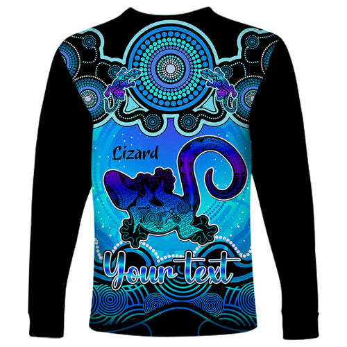 personalised-australia-leo-lizard-zodiac-long-sleeve-shirt-auz-astrology-aboriginal-aqua