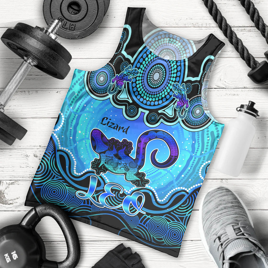 personalised-australia-leo-lizard-zodiac-men-tank-top-auz-astrology-aboriginal-aqua