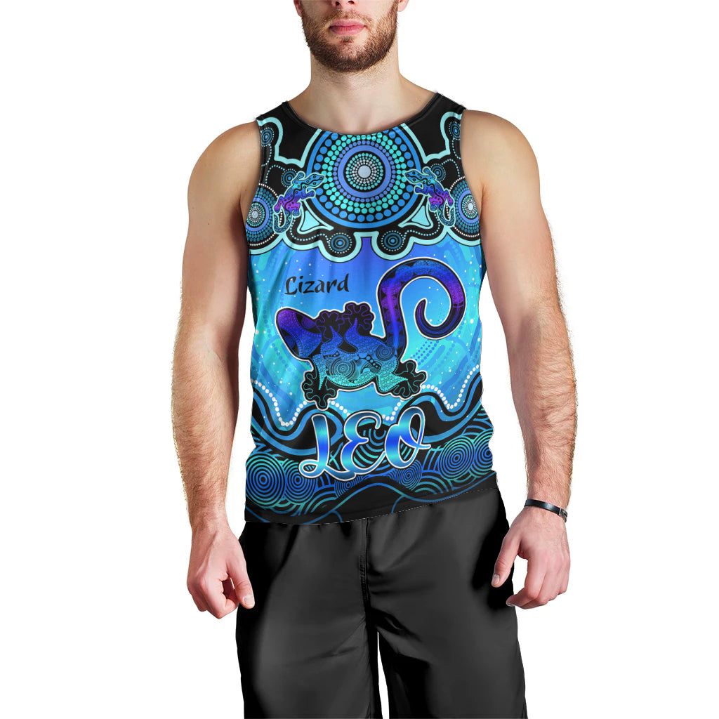 personalised-australia-leo-lizard-zodiac-men-tank-top-auz-astrology-aboriginal-aqua