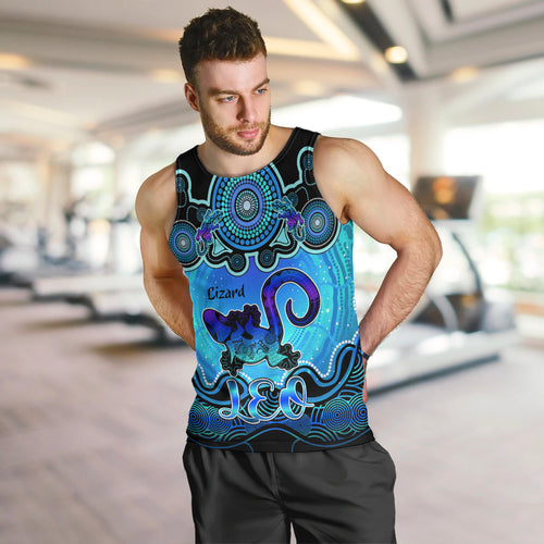 personalised-australia-leo-lizard-zodiac-men-tank-top-auz-astrology-aboriginal-aqua