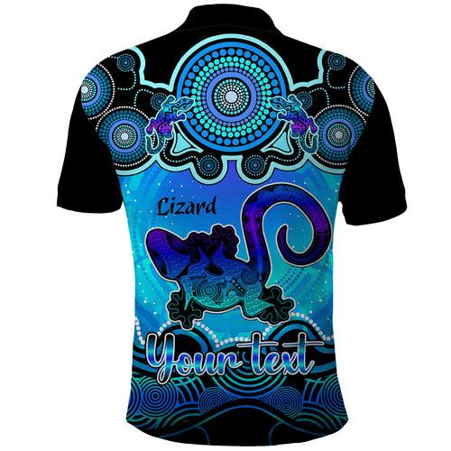 personalised-australia-leo-lizard-zodiac-polo-shirt-auz-astrology-aboriginal-aqua