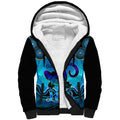 personalised-australia-leo-lizard-zodiac-sherpa-hoodie-auz-astrology-aboriginal-aqua
