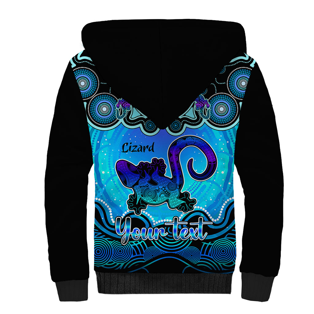 personalised-australia-leo-lizard-zodiac-sherpa-hoodie-auz-astrology-aboriginal-aqua