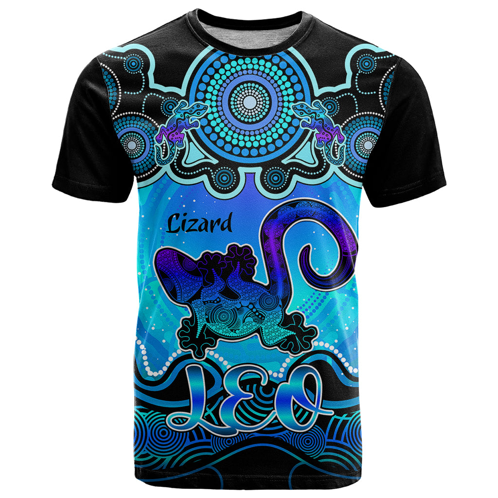 personalised-australia-leo-lizard-zodiac-t-shirt-auz-astrology-aboriginal-aqua