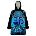 personalised-australia-leo-lizard-zodiac-wearable-blanket-hoodie-auz-astrology-aboriginal-aqua