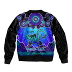 personalised-australia-leo-lizard-zodiac-bomber-jacket-auz-astrology-aboriginal-blue