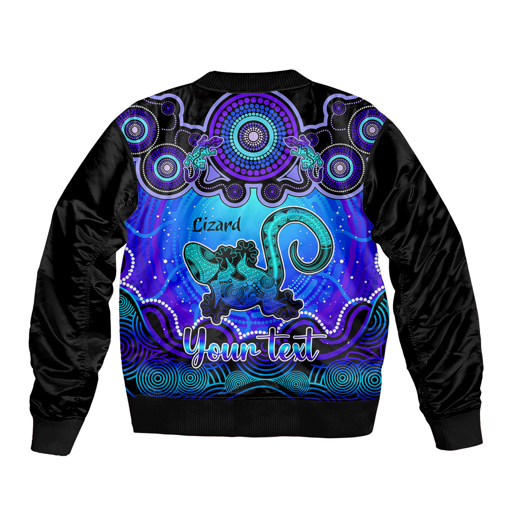 personalised-australia-leo-lizard-zodiac-bomber-jacket-auz-astrology-aboriginal-blue