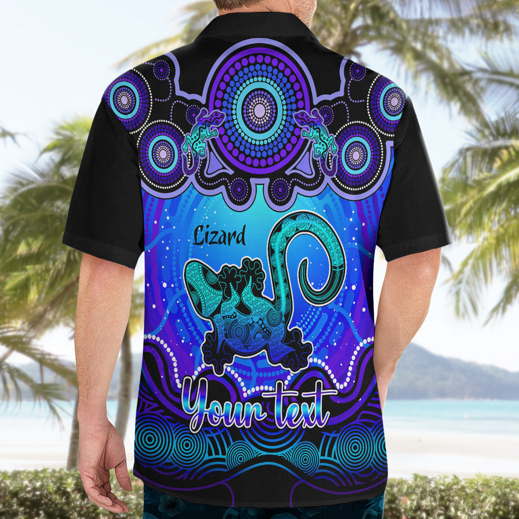 personalised-australia-leo-lizard-zodiac-hawaiian-shirt-auz-astrology-aboriginal-blue