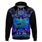 personalised-australia-leo-lizard-zodiac-hoodie-auz-astrology-aboriginal-blue