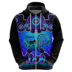 personalised-australia-leo-lizard-zodiac-hoodie-auz-astrology-aboriginal-blue