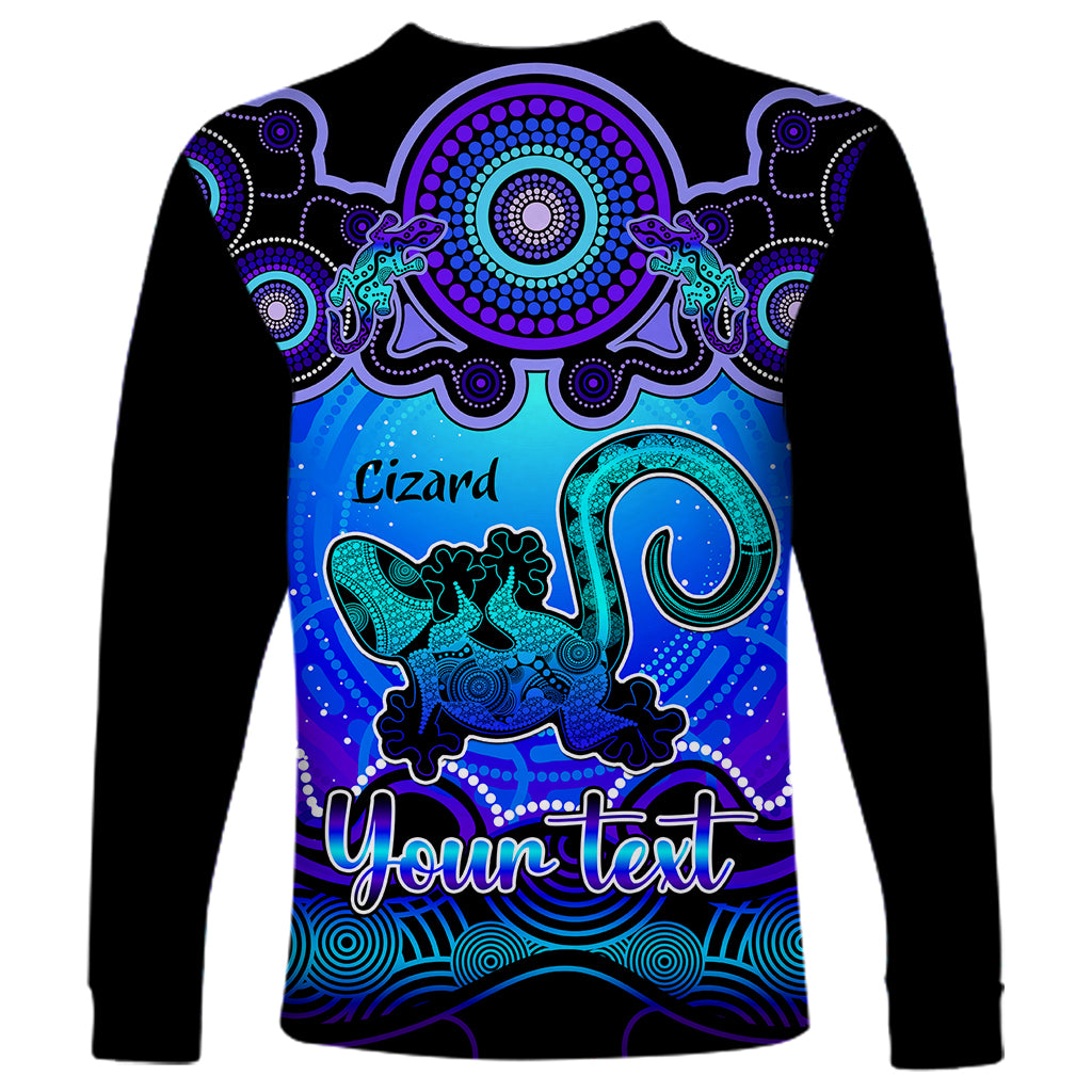personalised-australia-leo-lizard-zodiac-long-sleeve-shirt-auz-astrology-aboriginal-blue