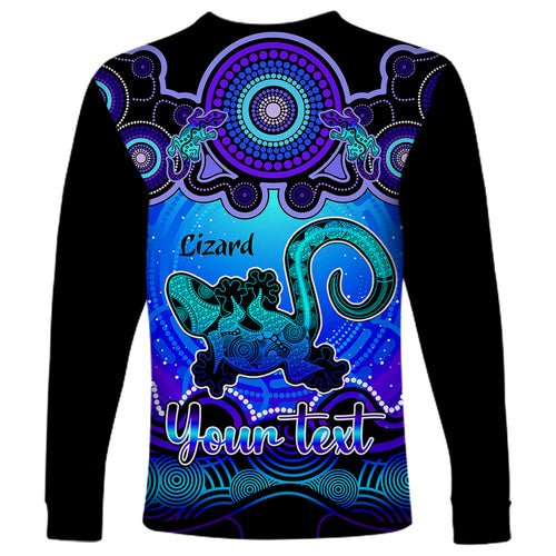 personalised-australia-leo-lizard-zodiac-long-sleeve-shirt-auz-astrology-aboriginal-blue