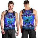personalised-australia-leo-lizard-zodiac-men-tank-top-auz-astrology-aboriginal-blue