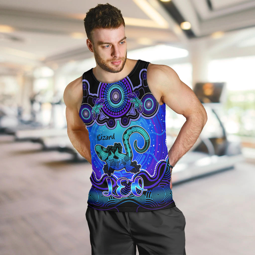 personalised-australia-leo-lizard-zodiac-men-tank-top-auz-astrology-aboriginal-blue