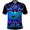 personalised-australia-leo-lizard-zodiac-polo-shirt-auz-astrology-aboriginal-blue