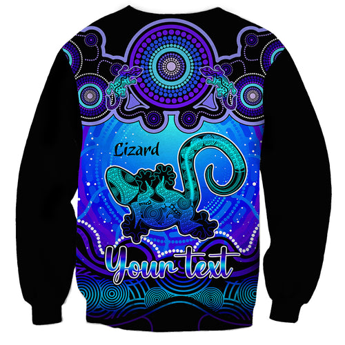 personalised-australia-leo-lizard-zodiac-sweatshirt-auz-astrology-aboriginal-blue