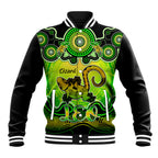 personalised-australia-leo-lizard-zodiac-baseball-jacket-auz-astrology-aboriginal-green