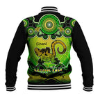 personalised-australia-leo-lizard-zodiac-baseball-jacket-auz-astrology-aboriginal-green