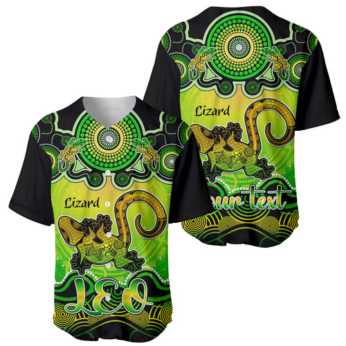 personalised-australia-leo-lizard-zodiac-baseball-jersey-auz-astrology-aboriginal-green