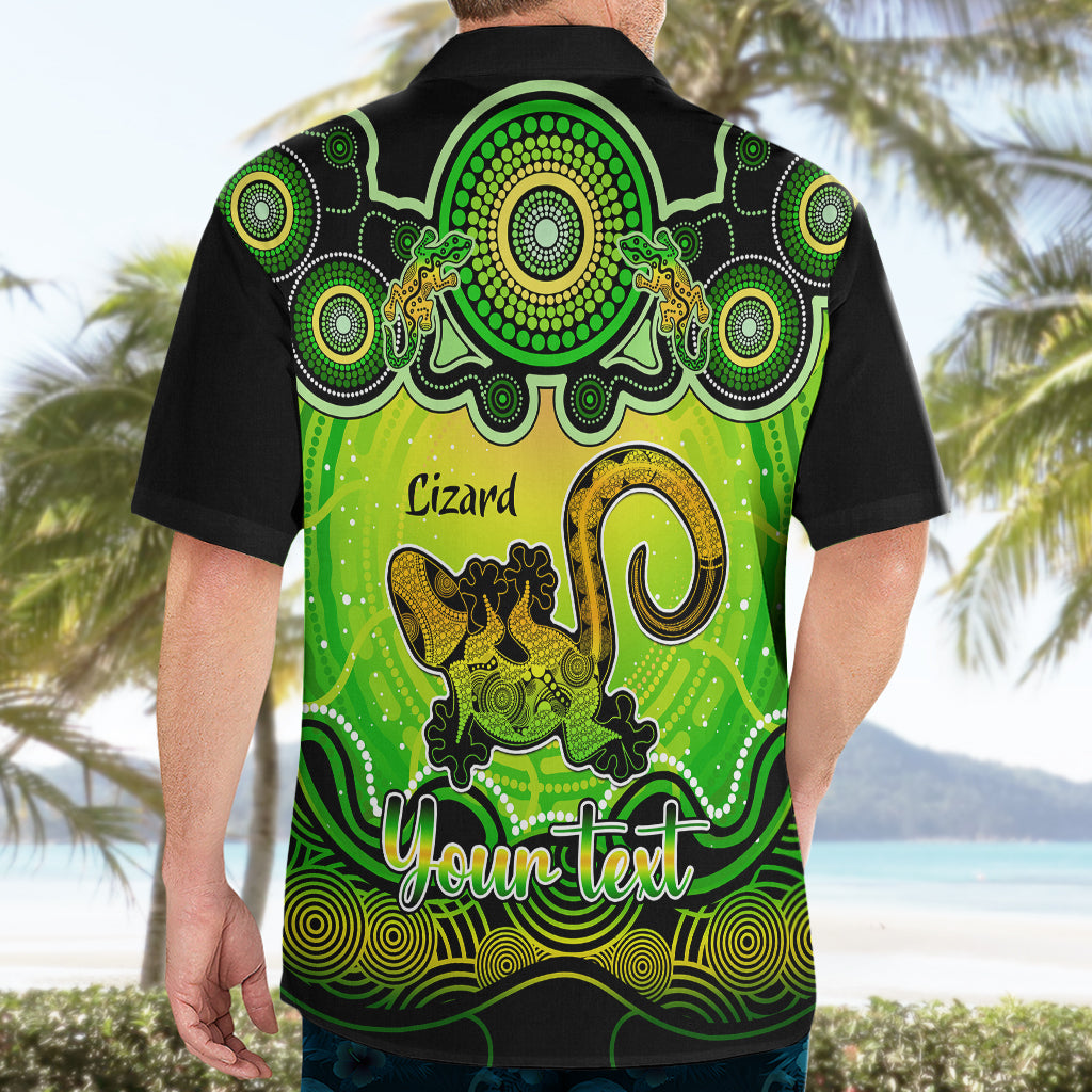 personalised-australia-leo-lizard-zodiac-hawaiian-shirt-auz-astrology-aboriginal-green