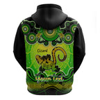 personalised-australia-leo-lizard-zodiac-hoodie-auz-astrology-aboriginal-green