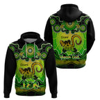 personalised-australia-leo-lizard-zodiac-hoodie-auz-astrology-aboriginal-green