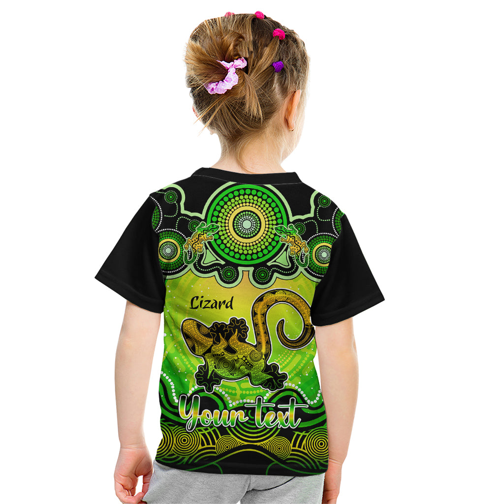 personalised-australia-leo-lizard-zodiac-kid-t-shirt-auz-astrology-aboriginal-green