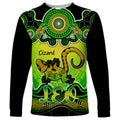 personalised-australia-leo-lizard-zodiac-long-sleeve-shirt-auz-astrology-aboriginal-green