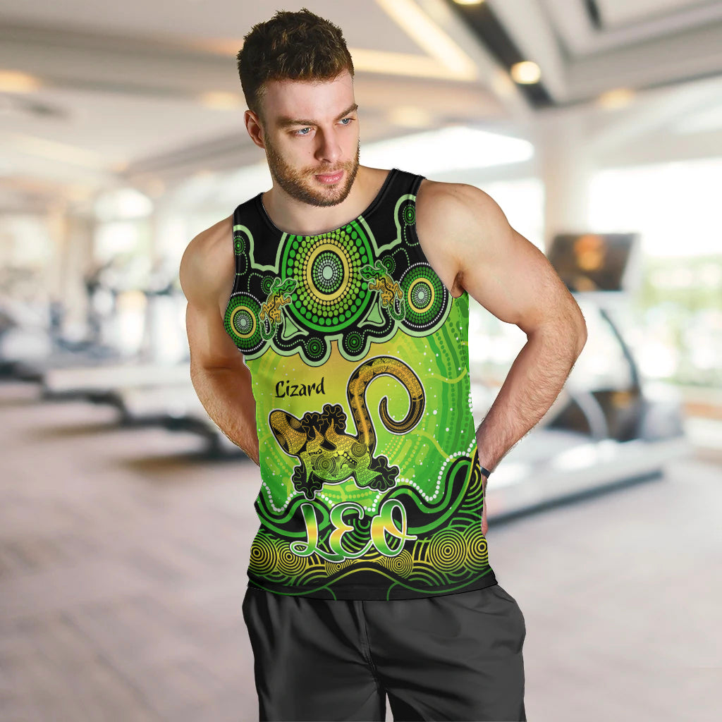 personalised-australia-leo-lizard-zodiac-men-tank-top-auz-astrology-aboriginal-green