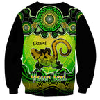 personalised-australia-leo-lizard-zodiac-sweatshirt-auz-astrology-aboriginal-green