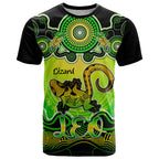 personalised-australia-leo-lizard-zodiac-t-shirt-auz-astrology-aboriginal-green