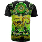 personalised-australia-leo-lizard-zodiac-t-shirt-auz-astrology-aboriginal-green