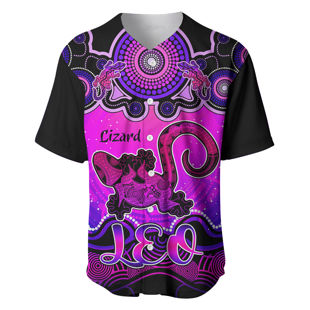 personalised-australia-leo-lizard-zodiac-baseball-jersey-auz-astrology-aboriginal-magenta