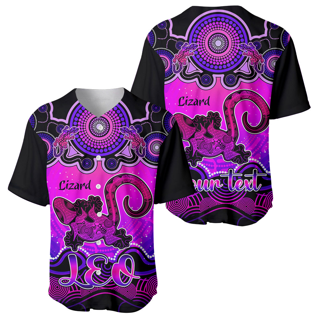 personalised-australia-leo-lizard-zodiac-baseball-jersey-auz-astrology-aboriginal-magenta