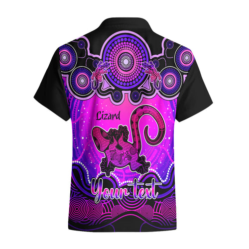 personalised-australia-leo-lizard-zodiac-hawaiian-shirt-auz-astrology-aboriginal-magenta