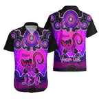 personalised-australia-leo-lizard-zodiac-hawaiian-shirt-auz-astrology-aboriginal-magenta