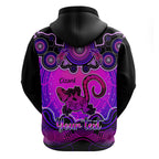 personalised-australia-leo-lizard-zodiac-hoodie-auz-astrology-aboriginal-magenta