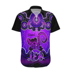 personalised-australia-leo-lizard-zodiac-hawaiian-shirt-auz-astrology-aboriginal-purple