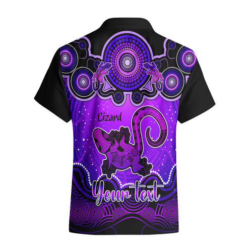 personalised-australia-leo-lizard-zodiac-hawaiian-shirt-auz-astrology-aboriginal-purple