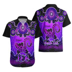 personalised-australia-leo-lizard-zodiac-hawaiian-shirt-auz-astrology-aboriginal-purple