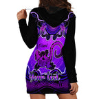 personalised-australia-leo-lizard-zodiac-hoodie-dress-auz-astrology-aboriginal-purple
