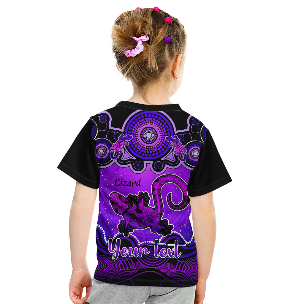 personalised-australia-leo-lizard-zodiac-kid-t-shirt-auz-astrology-aboriginal-purple