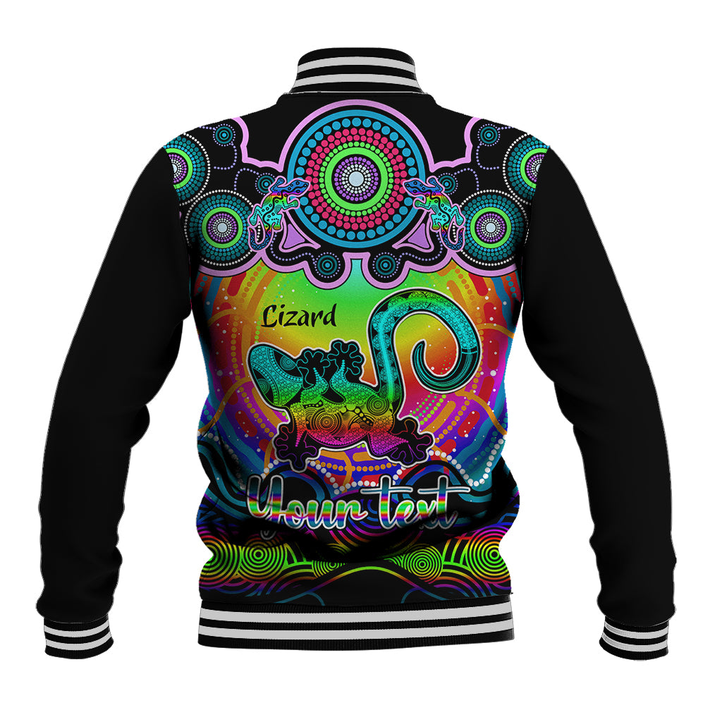personalised-australia-leo-lizard-zodiac-baseball-jacket-auz-astrology-aboriginal-rainbow