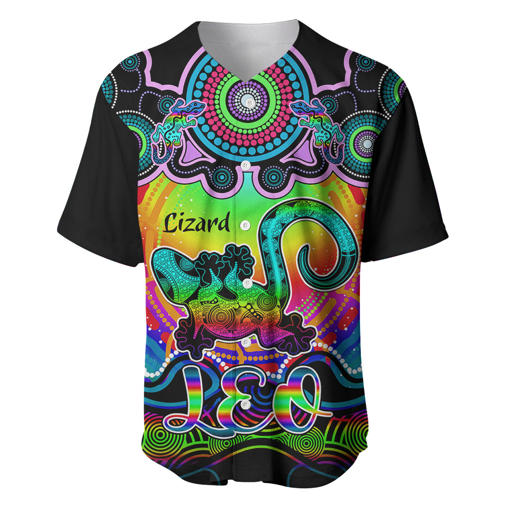 personalised-australia-leo-lizard-zodiac-baseball-jersey-auz-astrology-aboriginal-rainbow