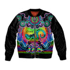 personalised-australia-leo-lizard-zodiac-bomber-jacket-auz-astrology-aboriginal-rainbow