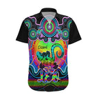 personalised-australia-leo-lizard-zodiac-hawaiian-shirt-auz-astrology-aboriginal-rainbow