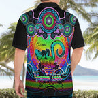 personalised-australia-leo-lizard-zodiac-hawaiian-shirt-auz-astrology-aboriginal-rainbow