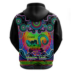 personalised-australia-leo-lizard-zodiac-hoodie-auz-astrology-aboriginal-rainbow