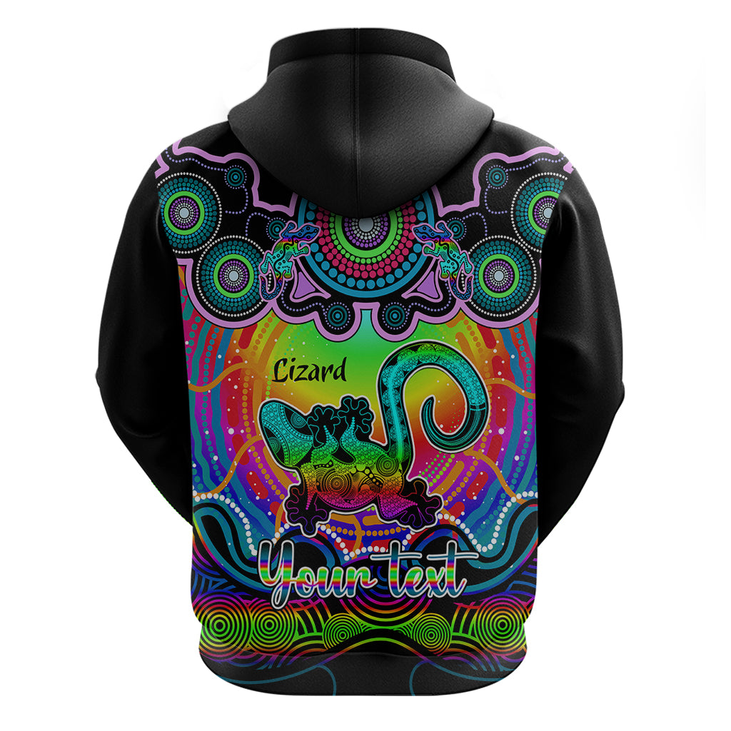 personalised-australia-leo-lizard-zodiac-hoodie-auz-astrology-aboriginal-rainbow