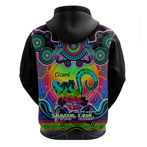 personalised-australia-leo-lizard-zodiac-hoodie-auz-astrology-aboriginal-rainbow